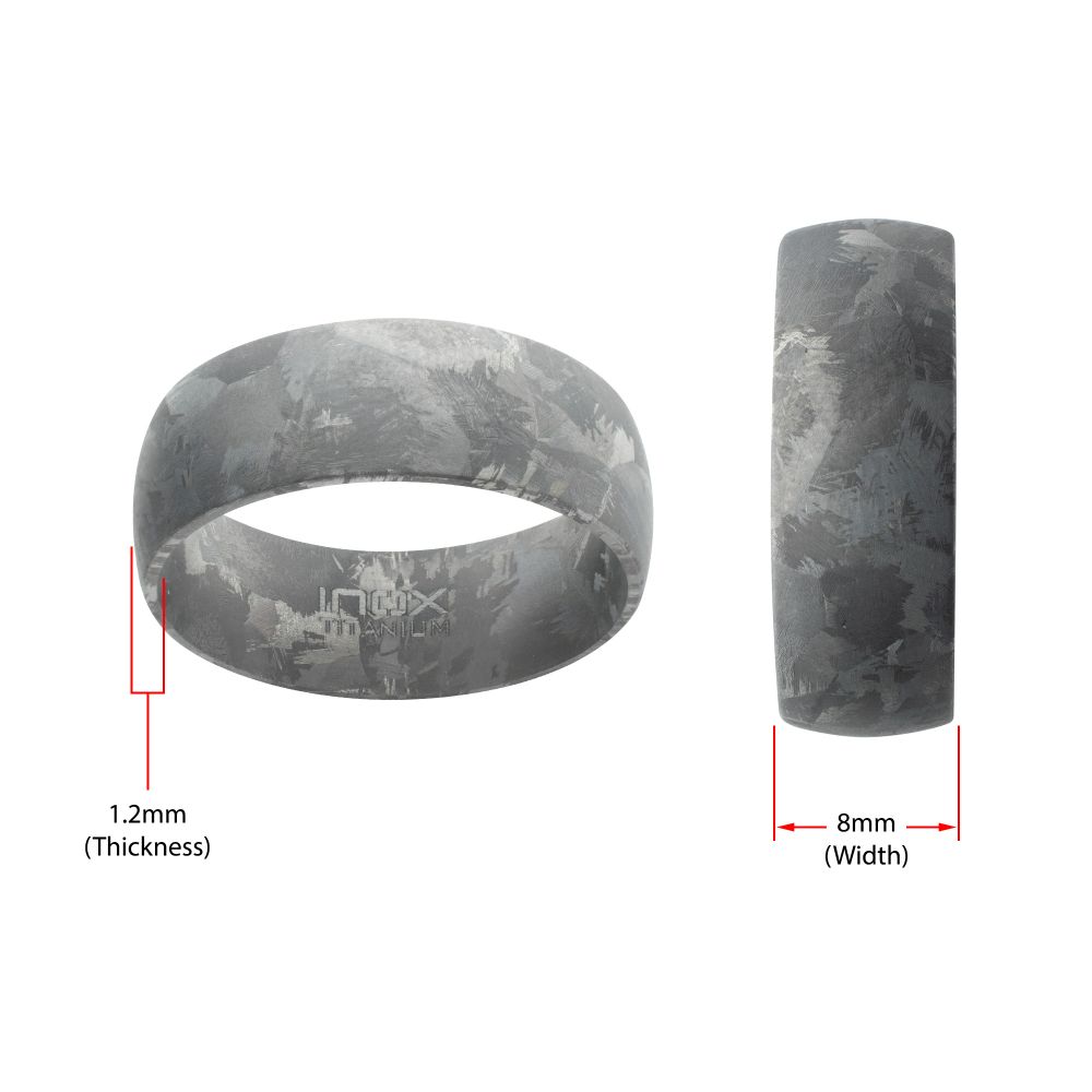 INOX JEWELRY Rings Titanium Frosted Ring