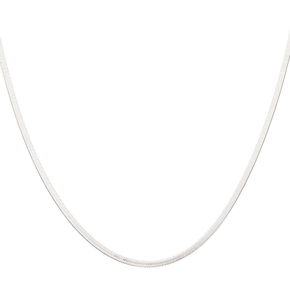 4mm Stainless Steel Herringbone Chain for Men