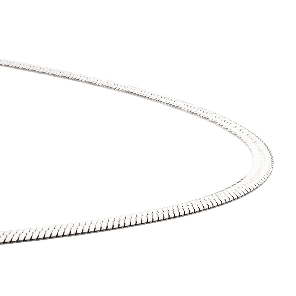 4mm Stainless Steel Herringbone Chain for Men