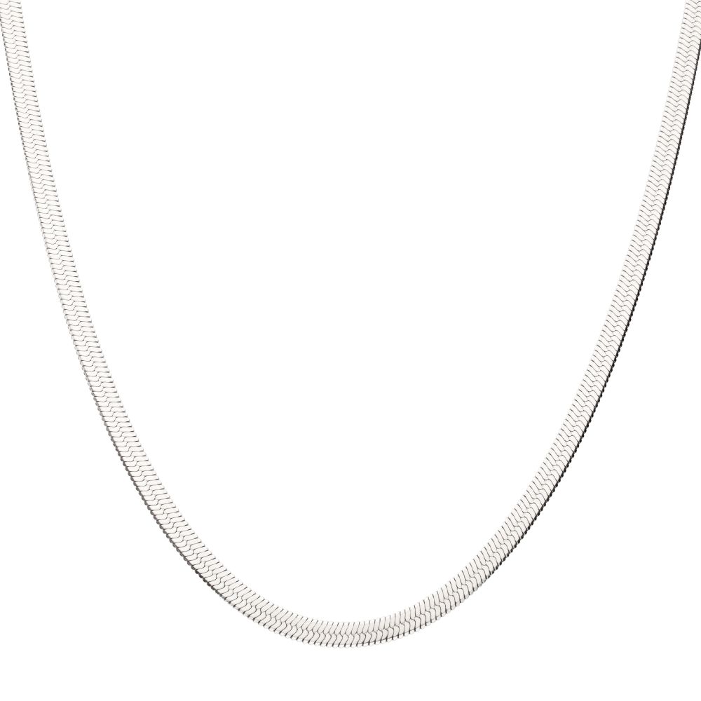 6mm Stainless Steel Herringbone Chain For Men