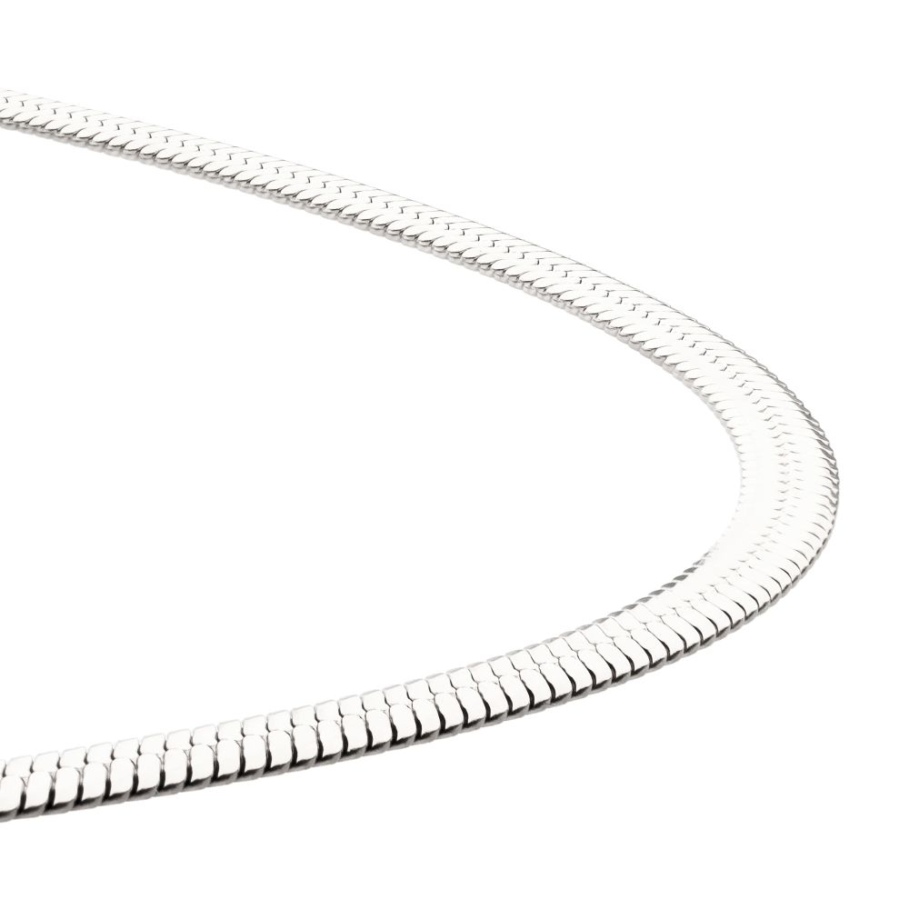 6mm Stainless Steel Herringbone Chain For Men