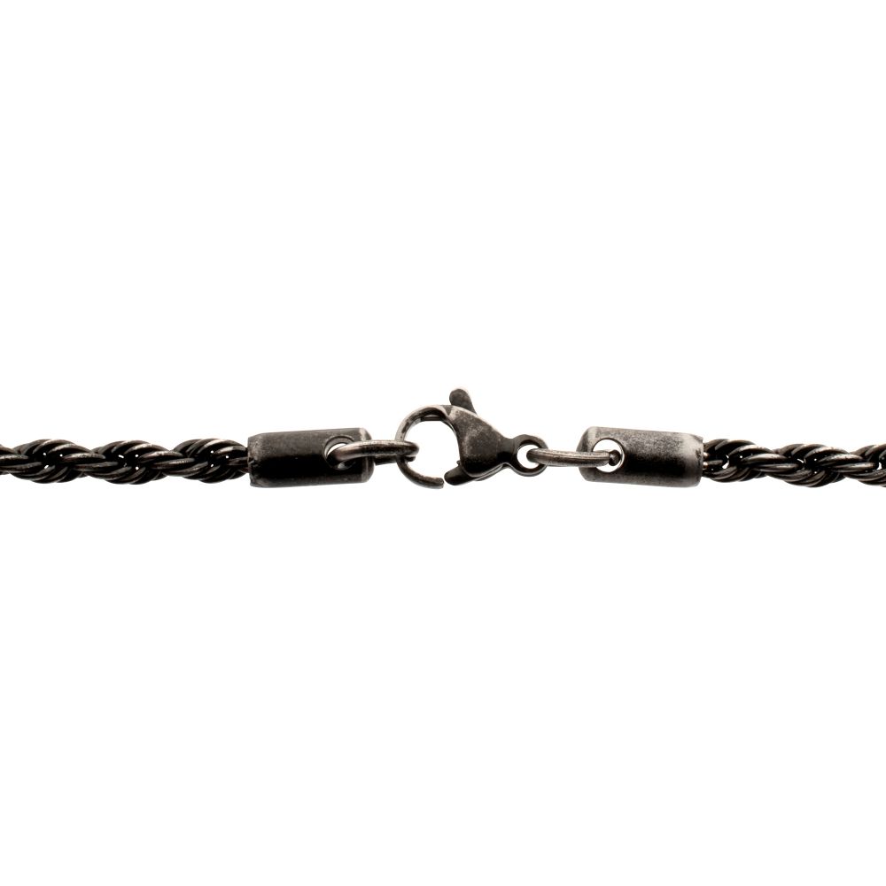 Neptune-Inspired Anchor Pendant in Gunmetal Finish