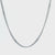 Silver Tone Stainless Steel 2mm Two-Face Diamond Cut Design Chain