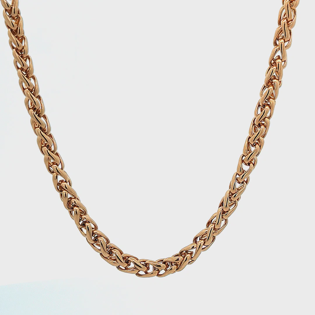 Leslie's 14K Yellow Gold 3.5mm Diamond-cut Rope Chain Necklace - Length  20'' inches - (B18-734) - Roy Rose Jewelry