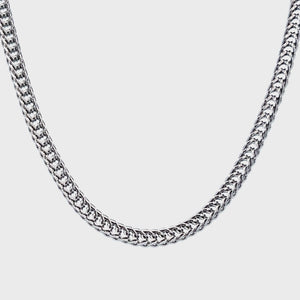 Silver Tone Stainless Steel 4mm Foxtail Chain