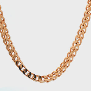 Golden Tone Stainless Steel 4mm Franco Link Chain