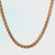 18K Gold Ion Plated Stainless Steel 4mm Wheat Chain