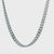 Silver Tone Stainless Steel Polished 5mm Diamond Cut Design Chain