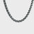 Antiqued Silver Tone Stainless Steel 4mm Wheat Chain